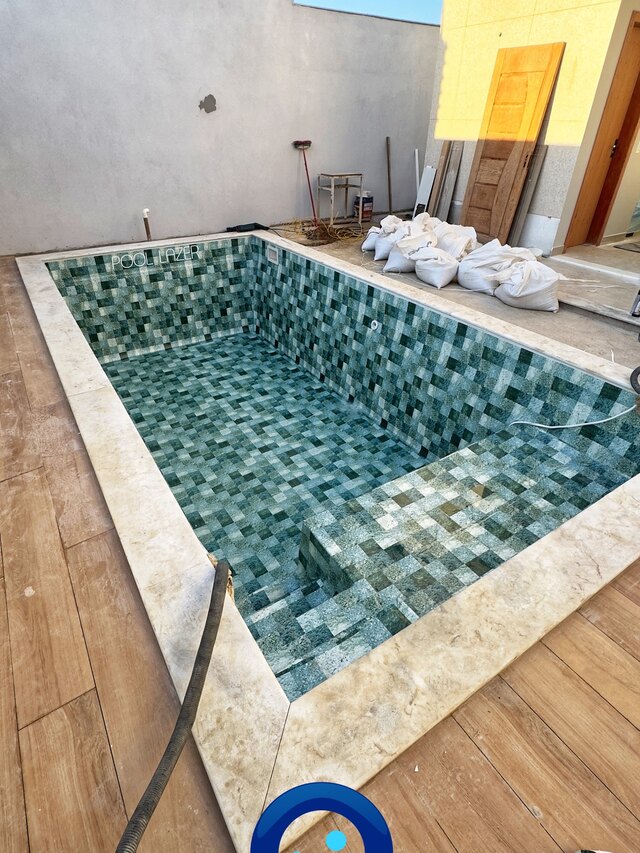 Piscina revestida em vinil pela Pool Lazer
